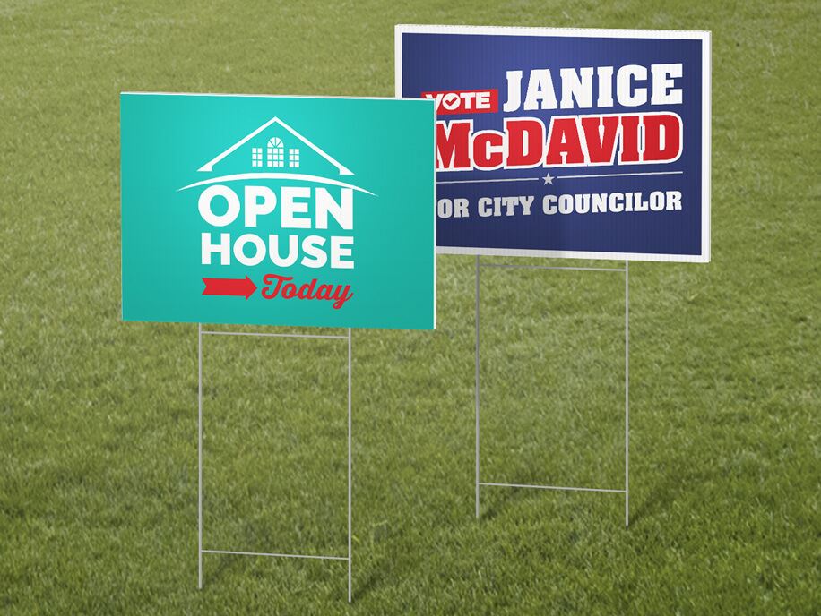 Example of a 3' x 2' sign