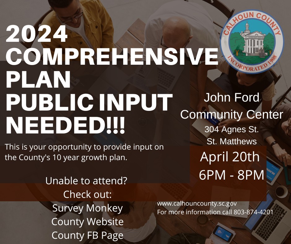 April 20, 2023 Comprehensive Plan Public Input Meeting