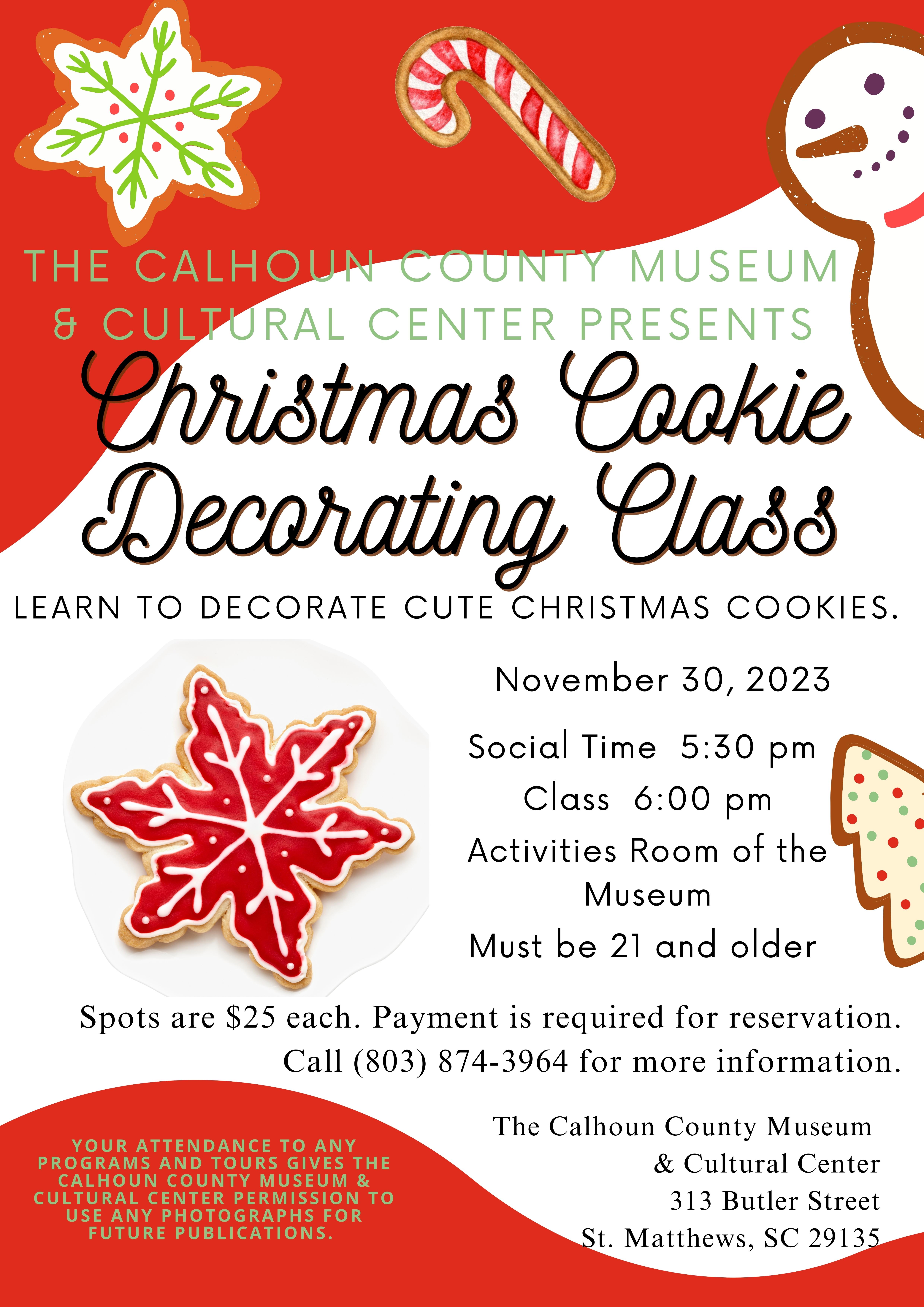 Museum to Host Christmas Cookie Decorating Class