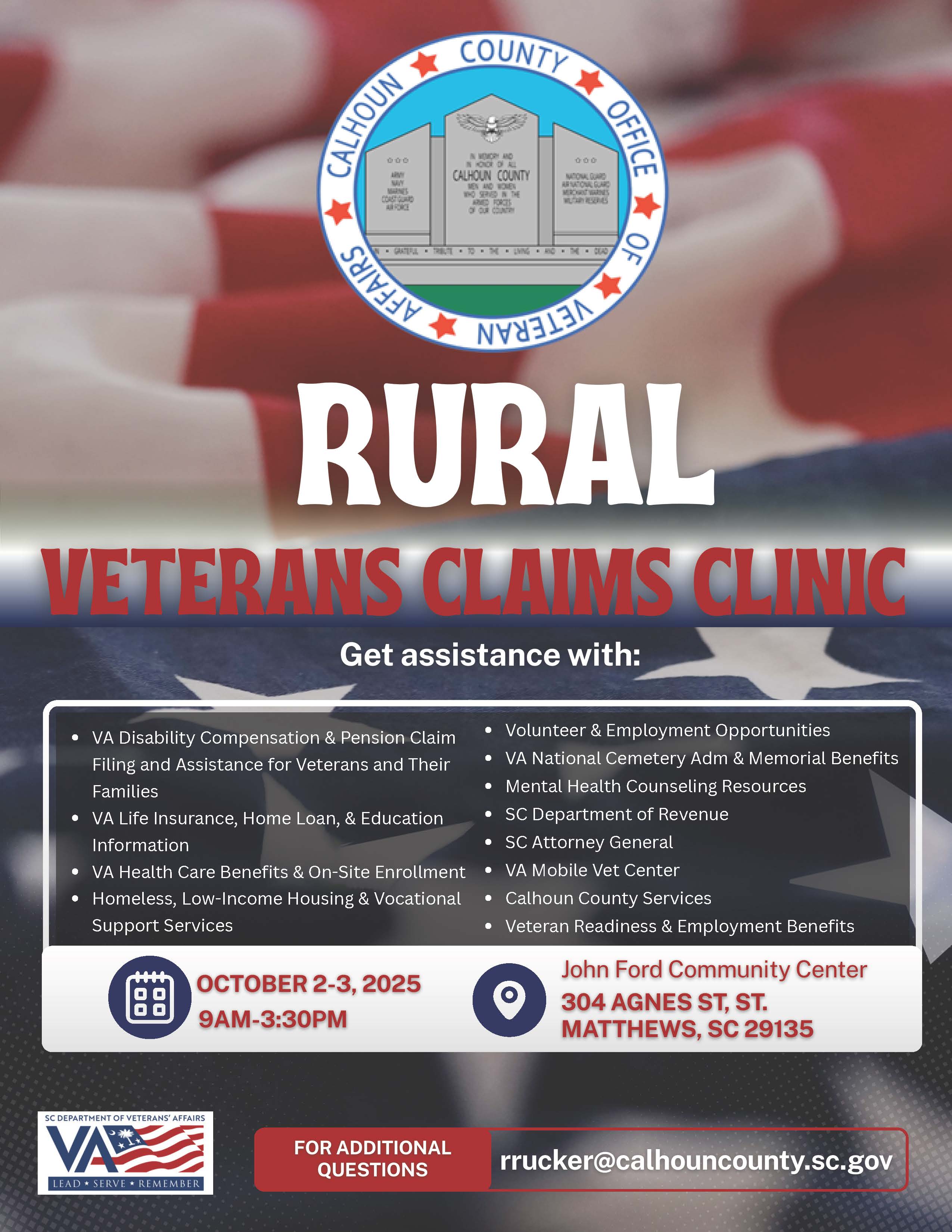 Calhoun County Rural Veterans Claims Clinic