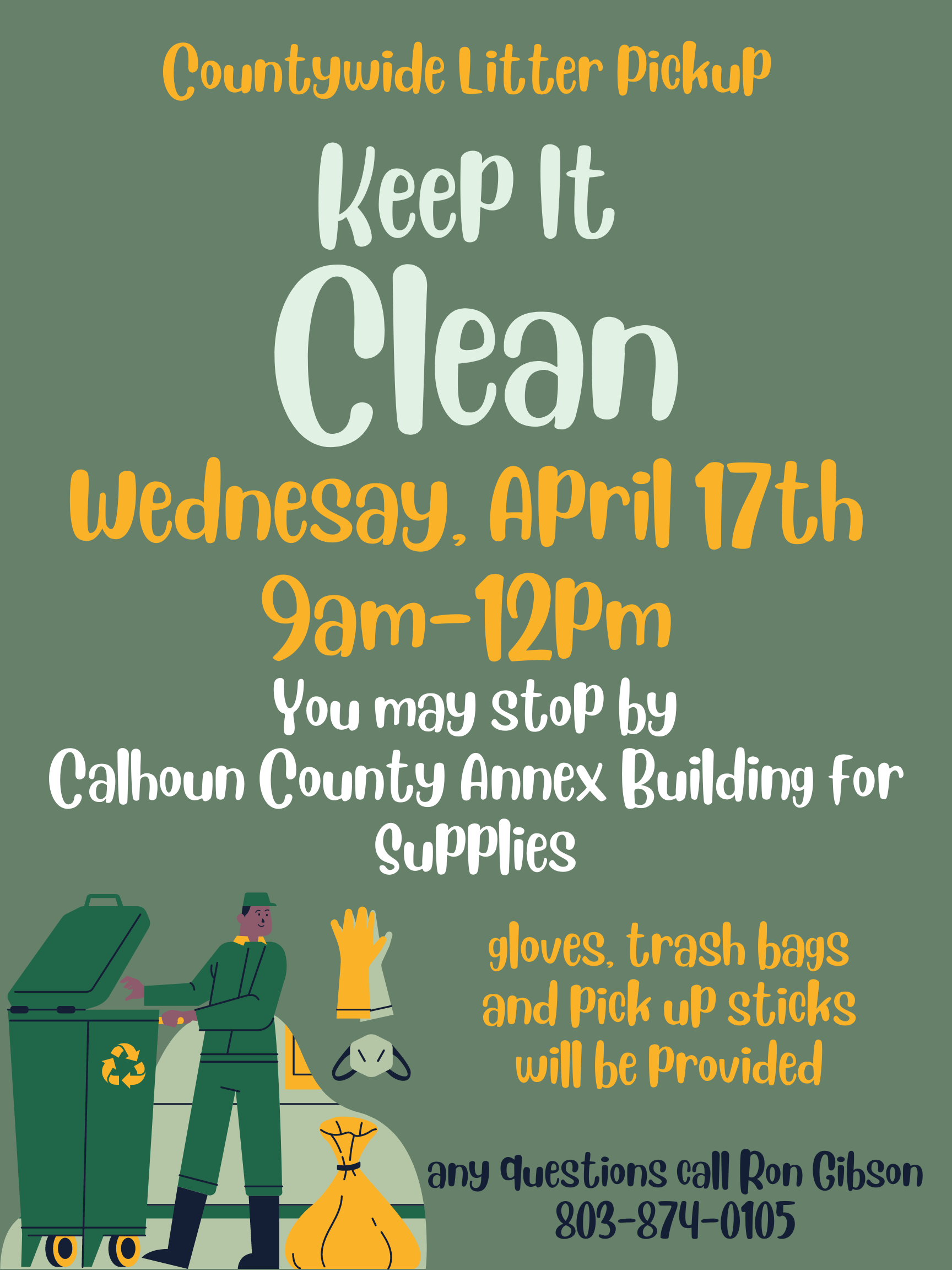 County-wide Litter Pickup Event Flyer