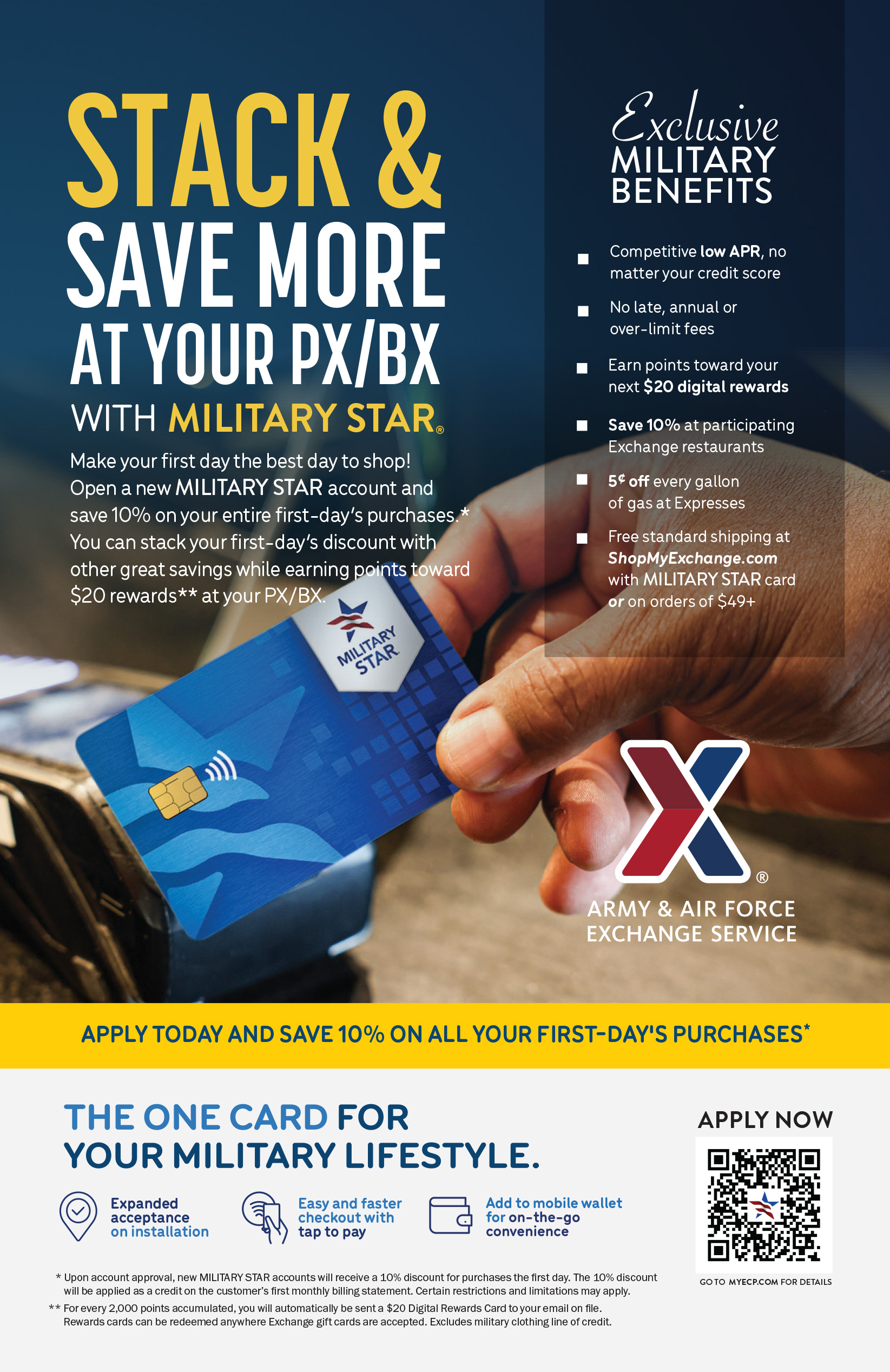 Shop the Exchange with your Military Star Account
