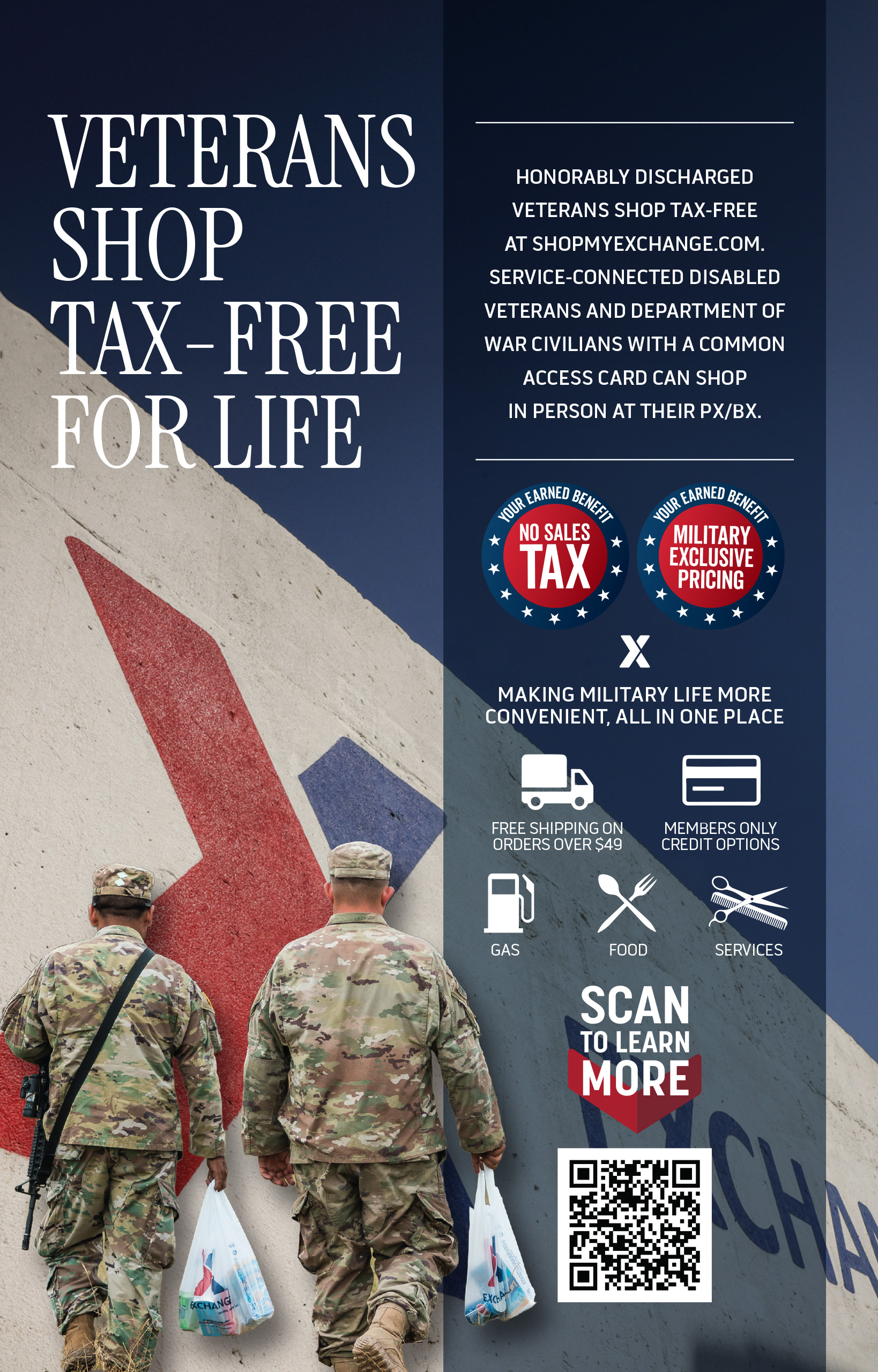 Veterans Shop Tax-Free for Life with The Exchange